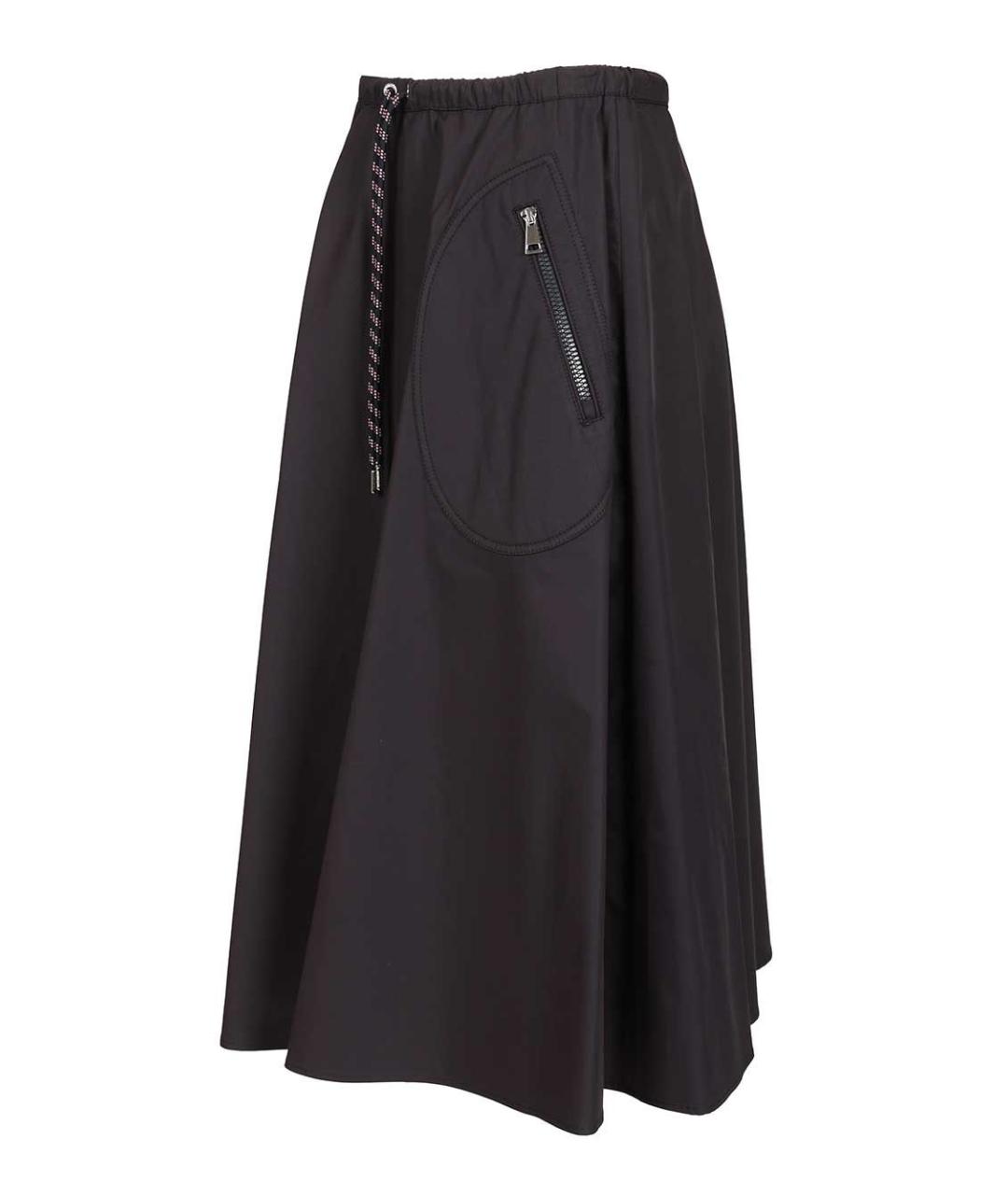 MONCLER Синяя хлопковая юбка миди, фото 3