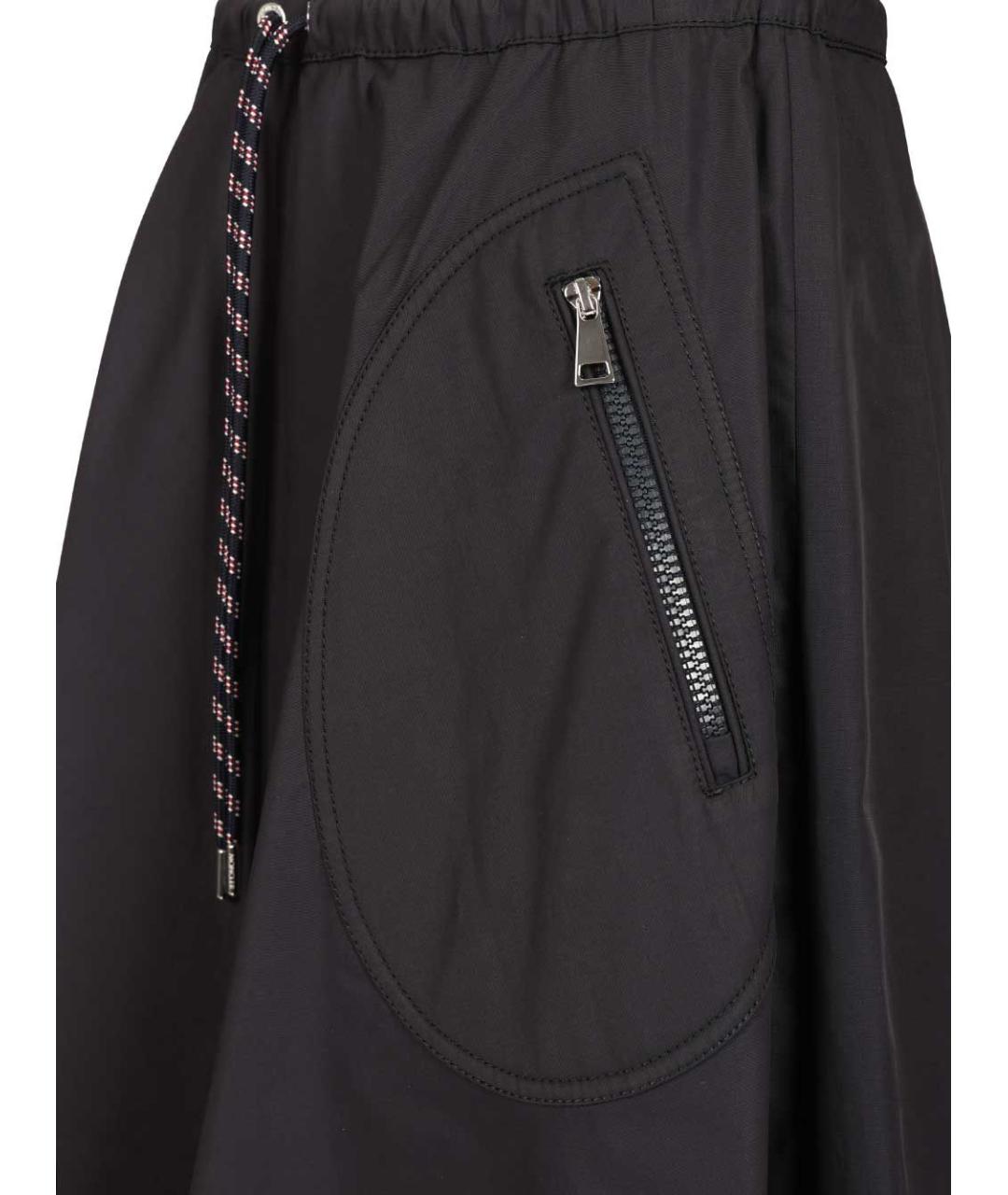 MONCLER Синяя хлопковая юбка миди, фото 4