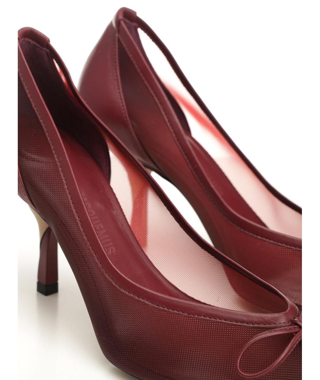 JACQUEMUS Бордовые туфли, фото 6