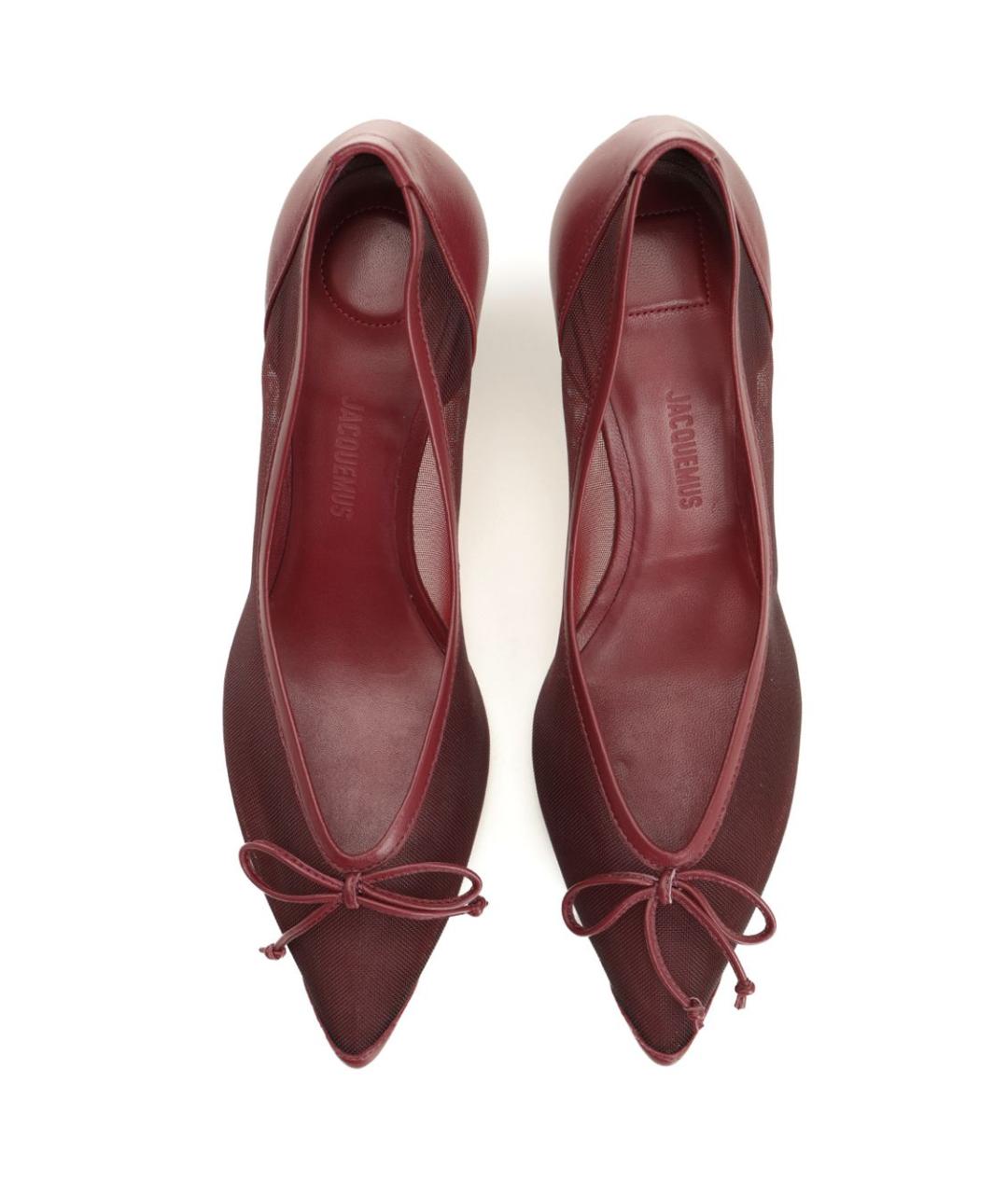 JACQUEMUS Бордовые туфли, фото 5