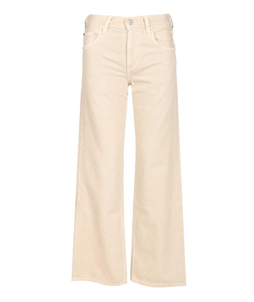 Citizien Of Humanity Бежевые хлопковые прямые джинсы, фото 1