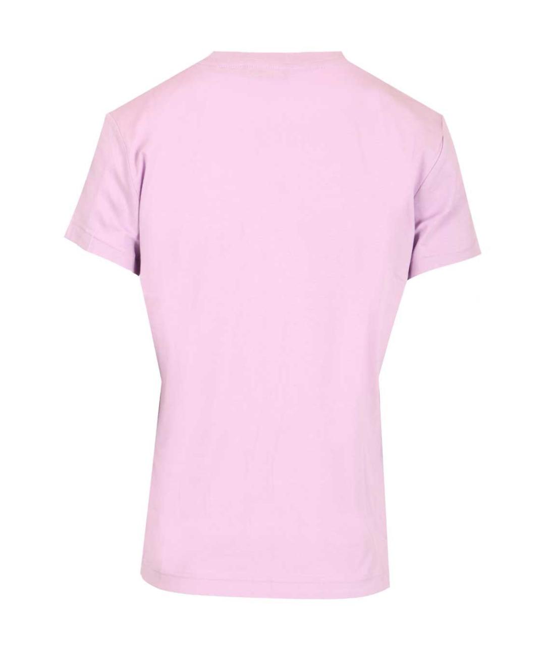 POLO RALPH LAUREN Розовая хлопковая футболка, фото 2