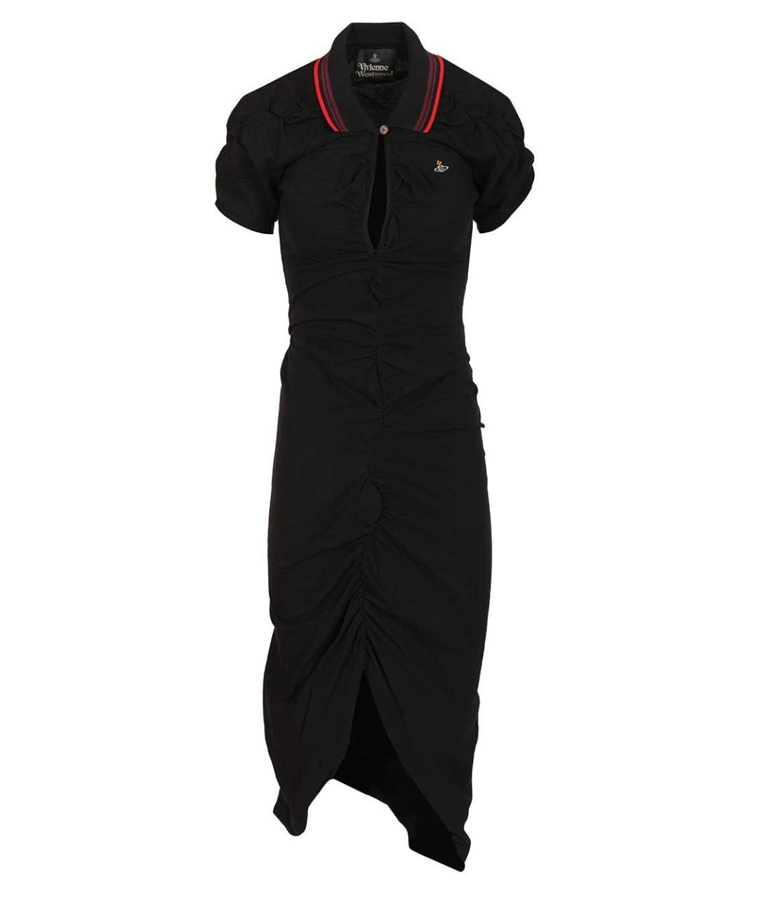 VIVIENNE WESTWOOD Черное хлопковое повседневное платье, фото 1