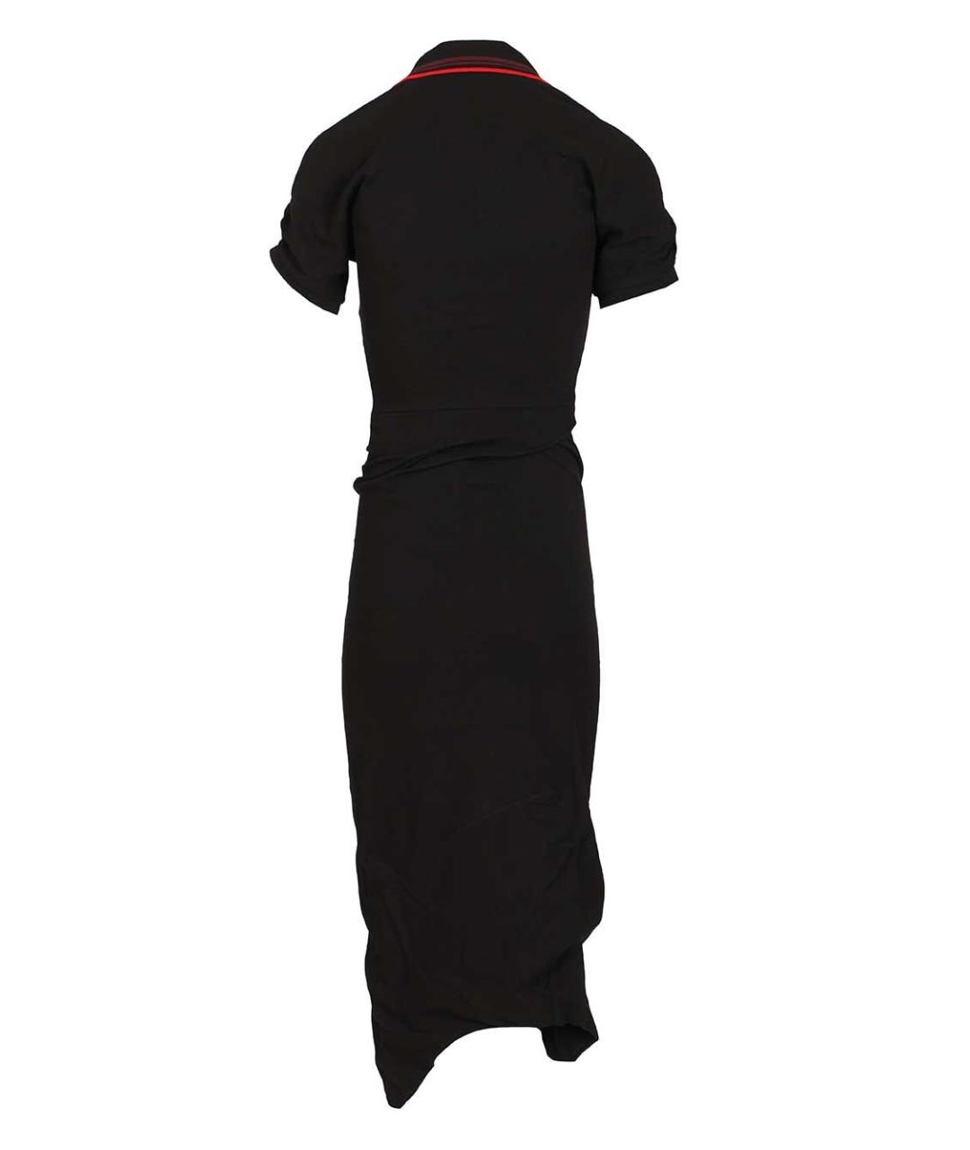VIVIENNE WESTWOOD Черное хлопковое повседневное платье, фото 2
