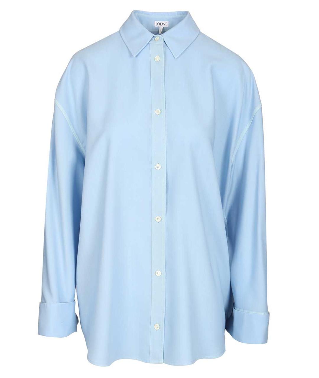 LOEWE Голубая шерстяная рубашка, фото 1