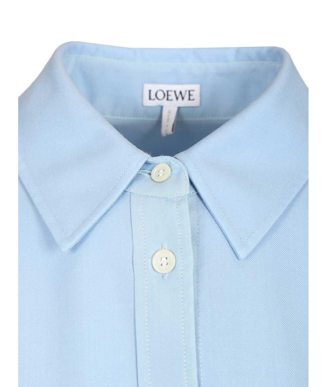 LOEWE Голубая шерстяная рубашка, фото 4