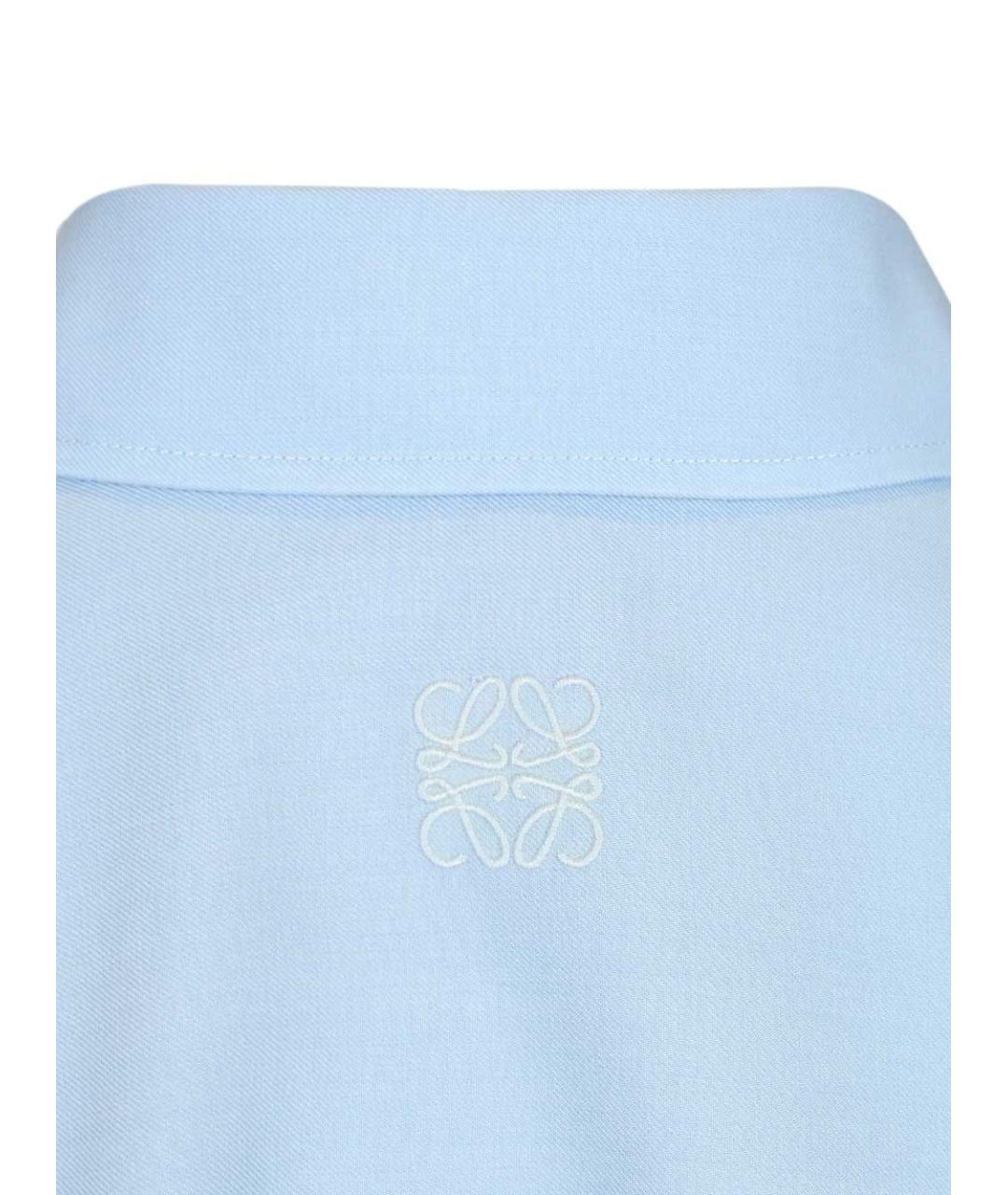 LOEWE Голубая шерстяная рубашка, фото 6