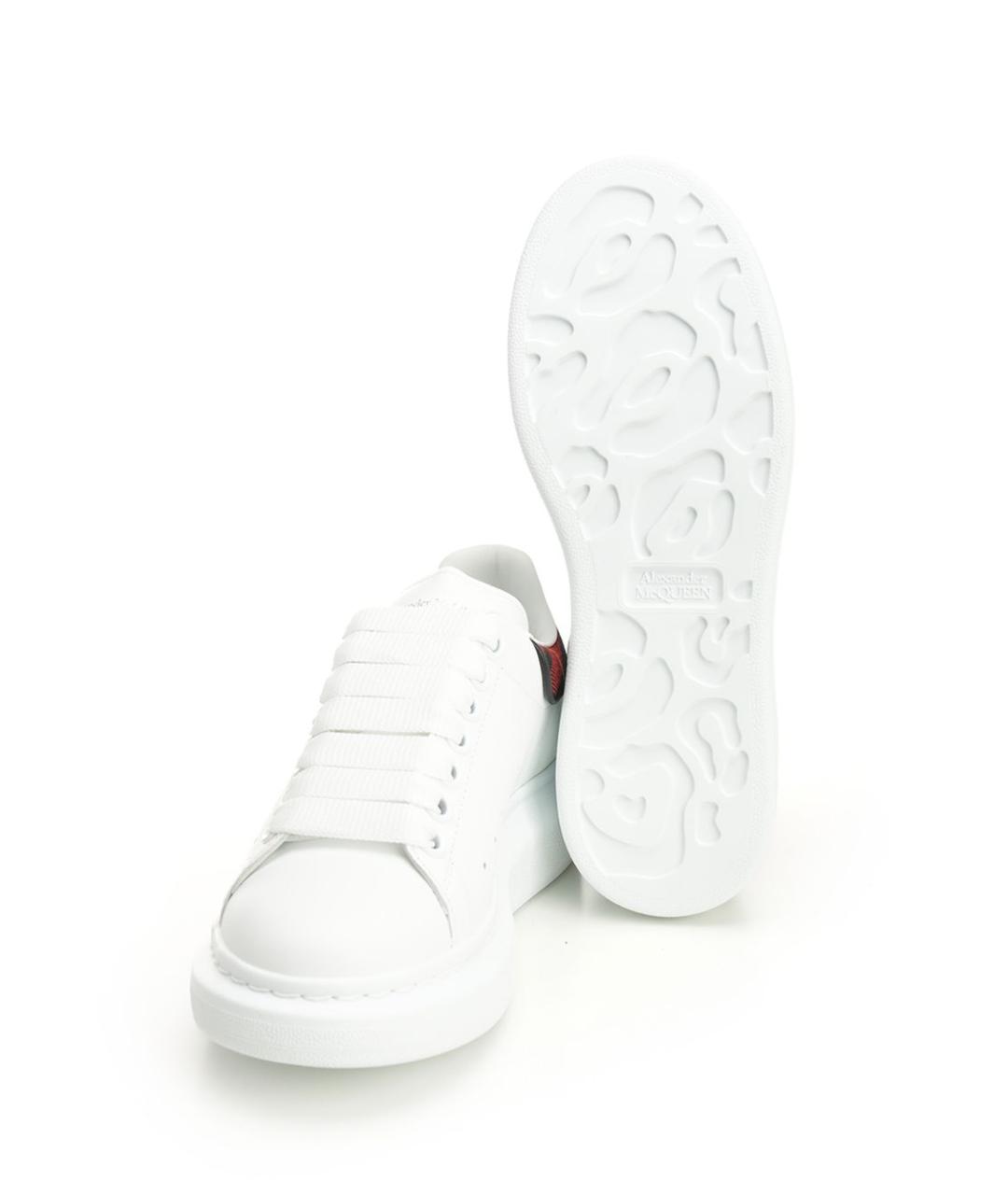 ALEXANDER MCQUEEN Белые кожаные кроссовки, фото 5