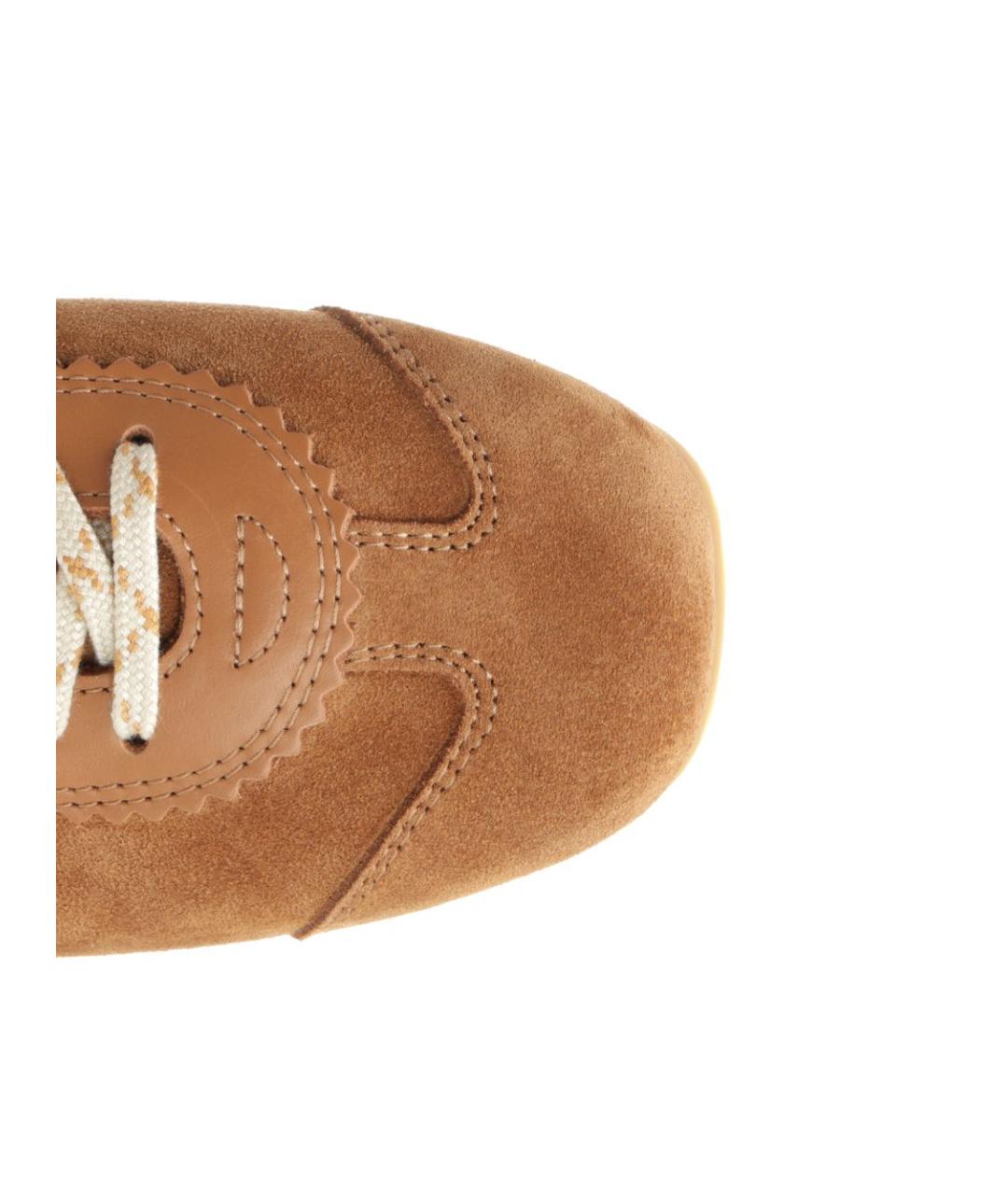 DRIES VAN NOTEN Бежевые замшевые кроссовки, фото 9