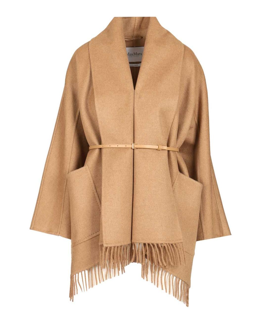 MAX MARA Бежевое шерстяное пальто, фото 1