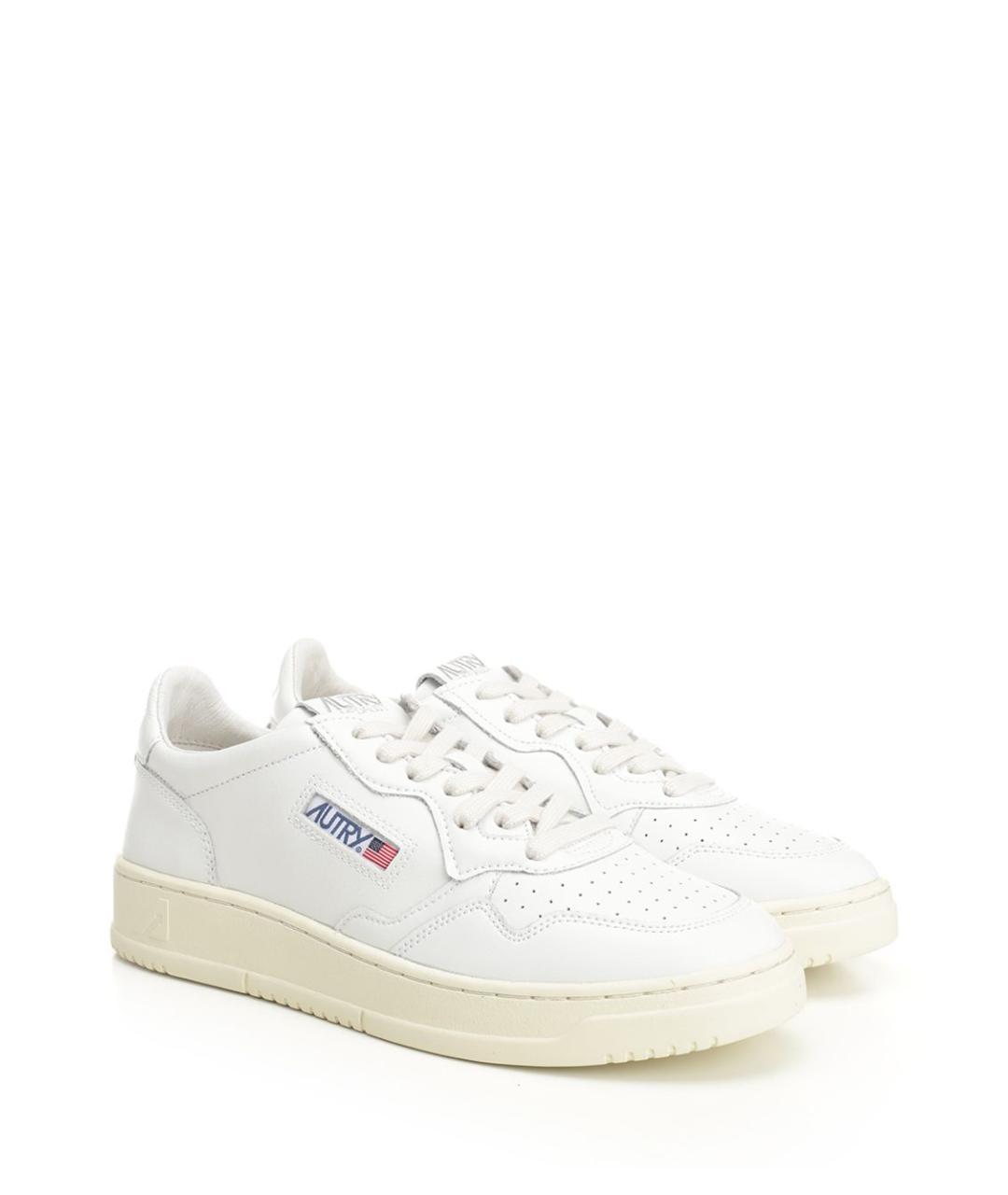 AUTRY Белые кожаные кроссовки, фото 2