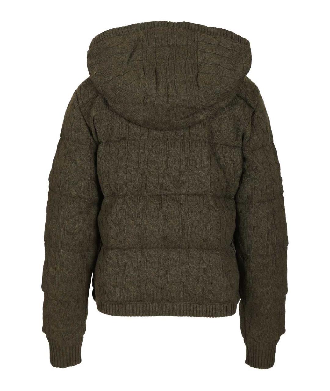 POLO RALPH LAUREN Зеленый шерстяной пуховик, фото 2