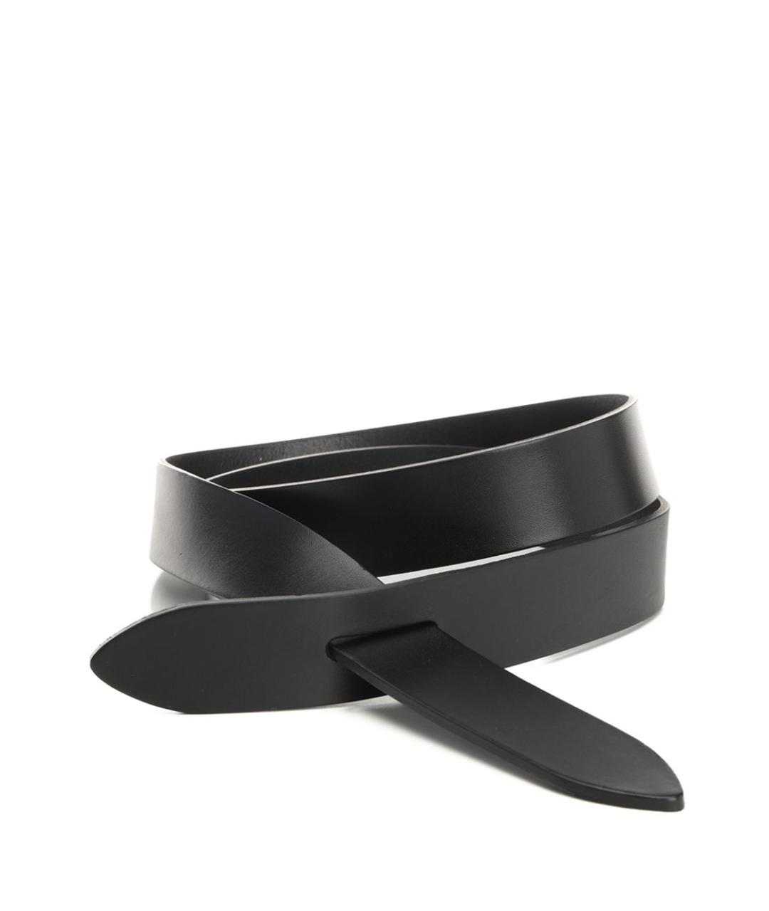 ISABEL MARANT Черный кожаный ремень, фото 1