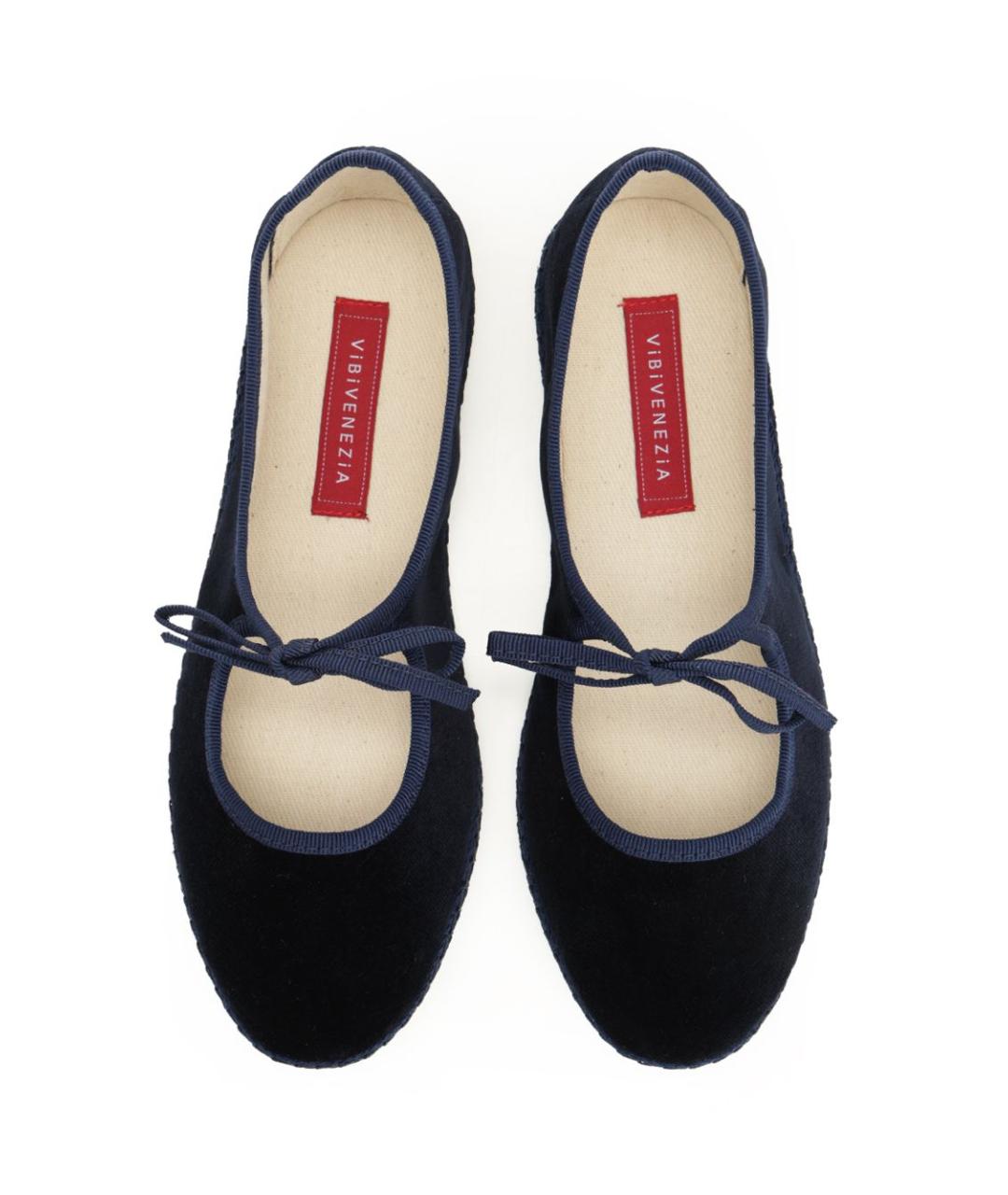 VIBI Синие текстильные балетки, фото 5