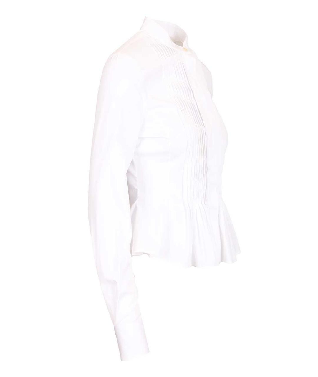 ALEXANDER MCQUEEN Белая хлопковая рубашка, фото 3