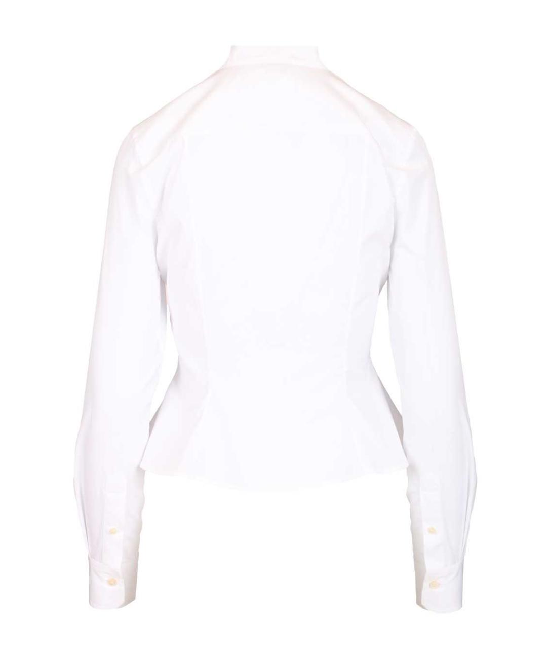ALEXANDER MCQUEEN Белая хлопковая рубашка, фото 2