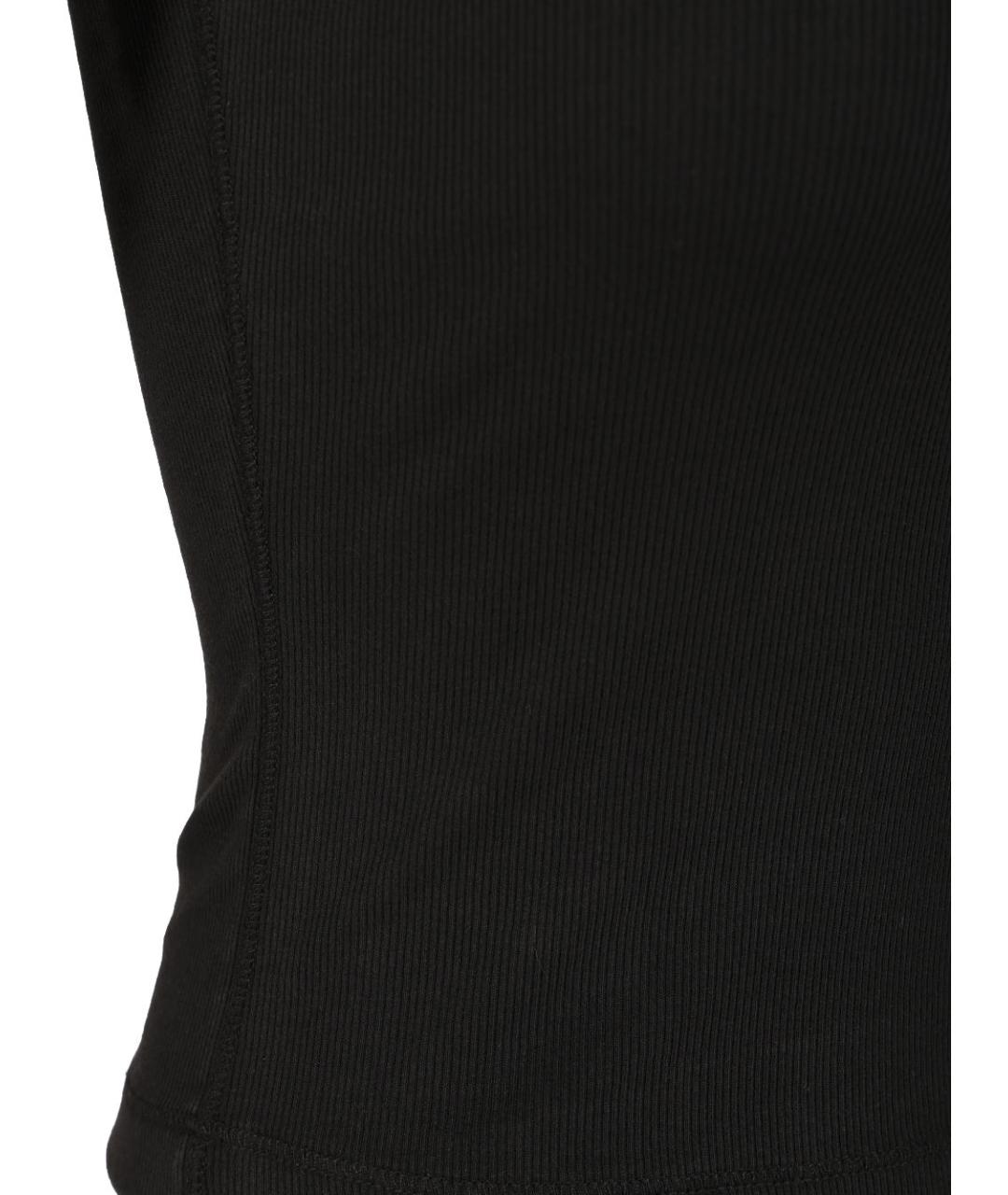 DIESEL Черная хлопко-эластановая футболка, фото 4