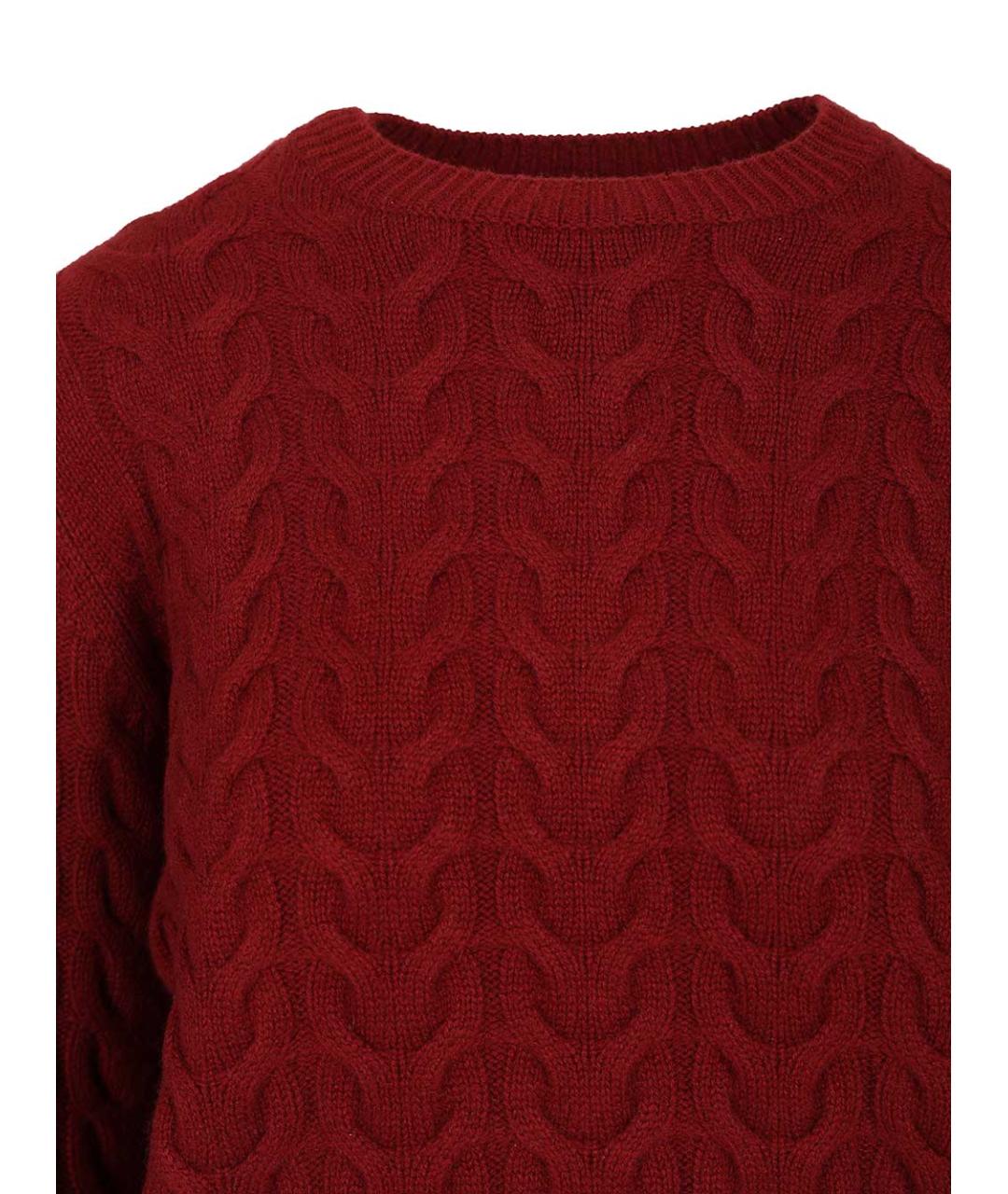 MAX MARA Красный кашемировый джемпер / свитер, фото 4