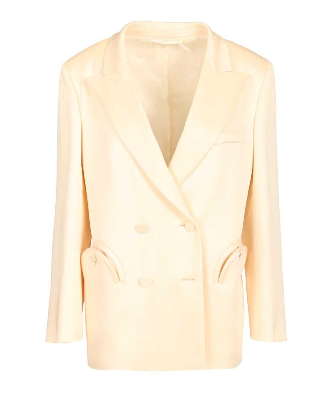 BLAZE MILANO Бежевый вискозный жакет/пиджак, фото 1