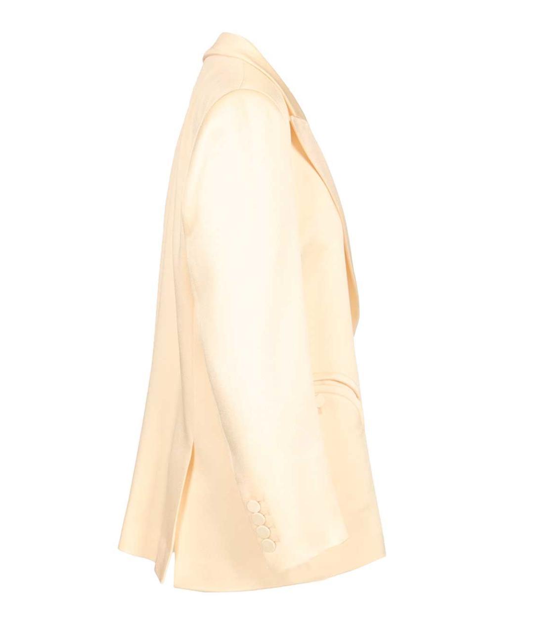 BLAZE MILANO Бежевый вискозный жакет/пиджак, фото 3