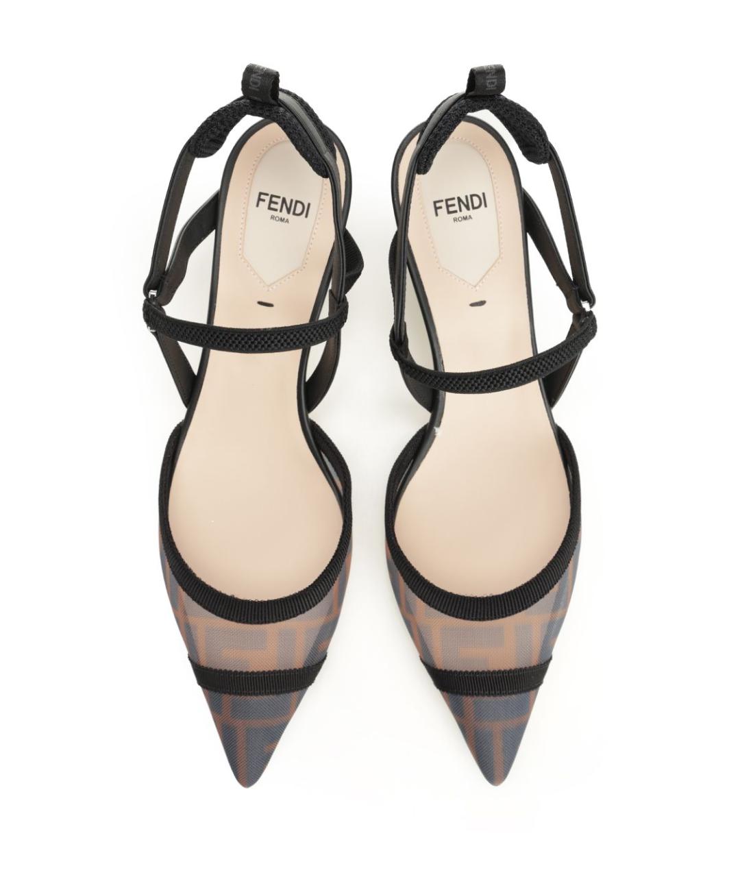 FENDI Черные туфли, фото 5