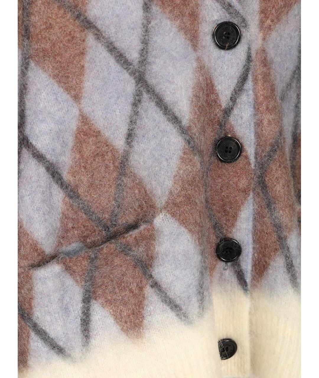 ACNE STUDIOS Мульти шерстяной кардиган, фото 6