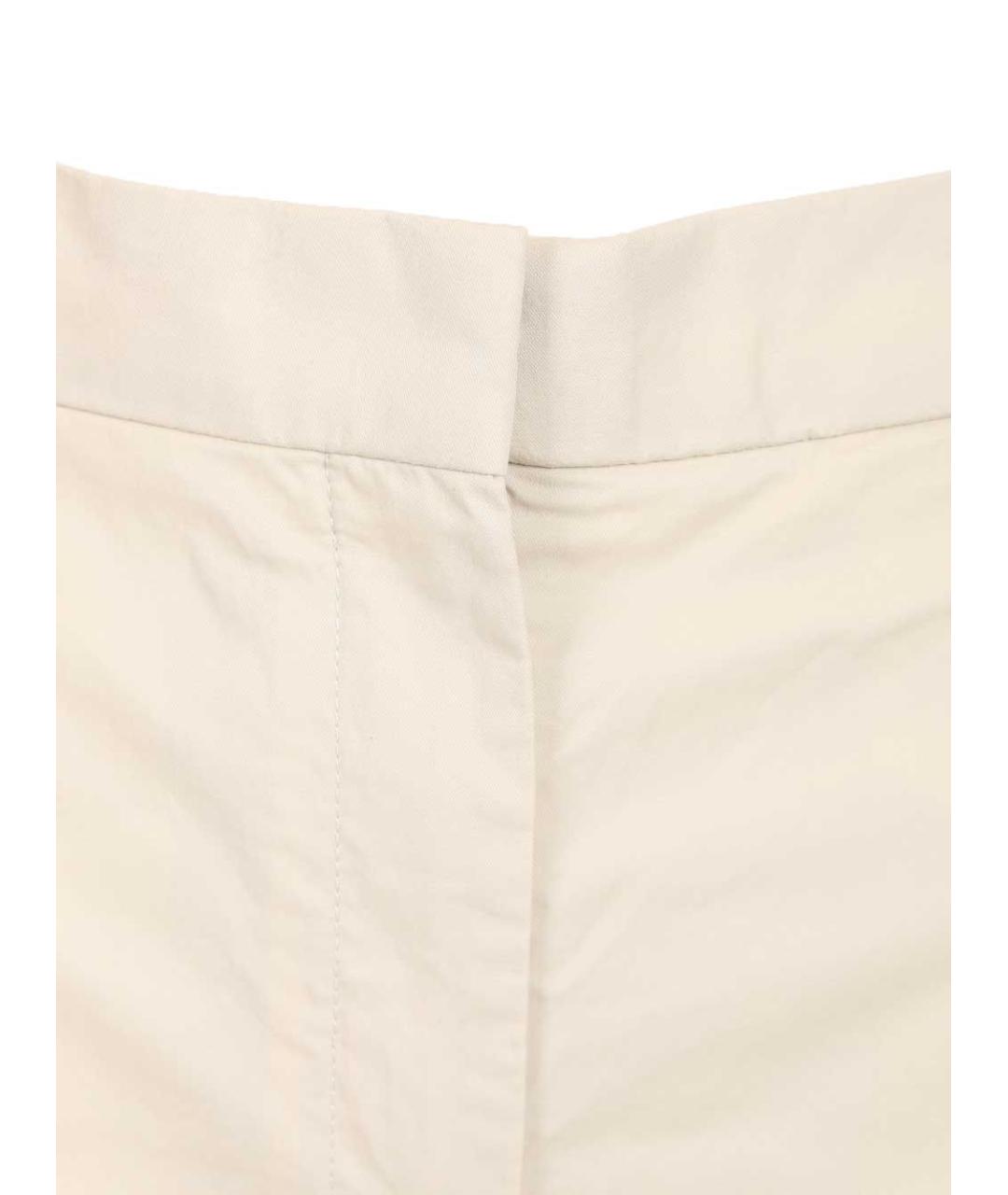 ACNE STUDIOS Бежевые хлопковые прямые брюки, фото 4