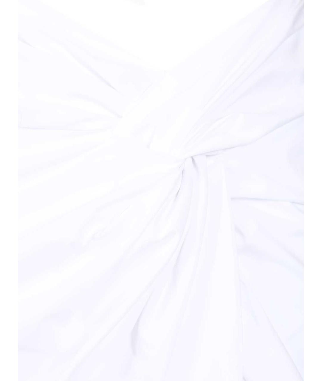 FEDERICA TOSI Белая хлопковая юбка миди, фото 4