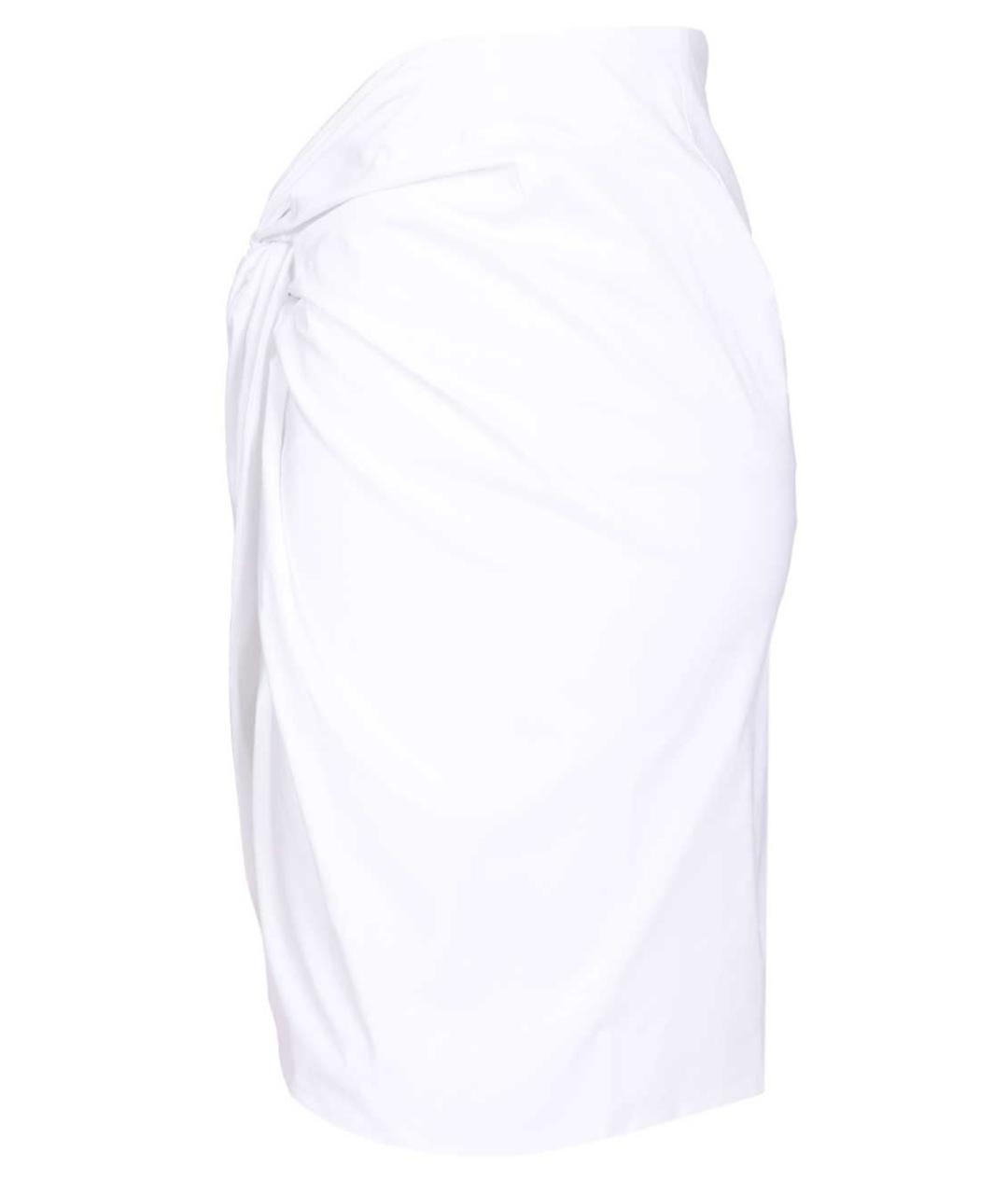 FEDERICA TOSI Белая хлопковая юбка миди, фото 3