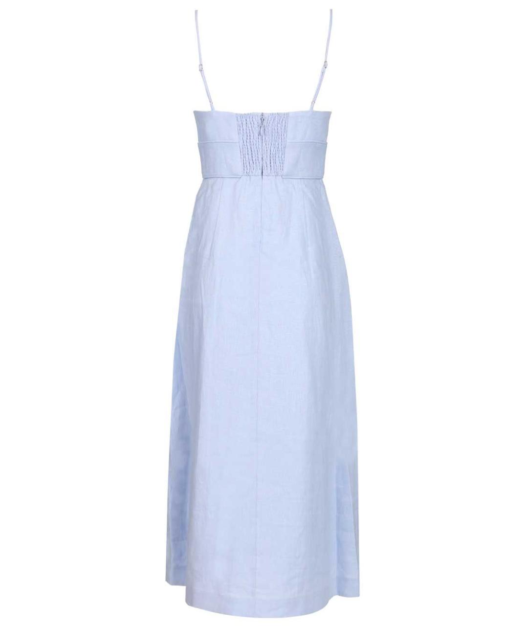 ZIMMERMANN Голубое льняное платье, фото 2