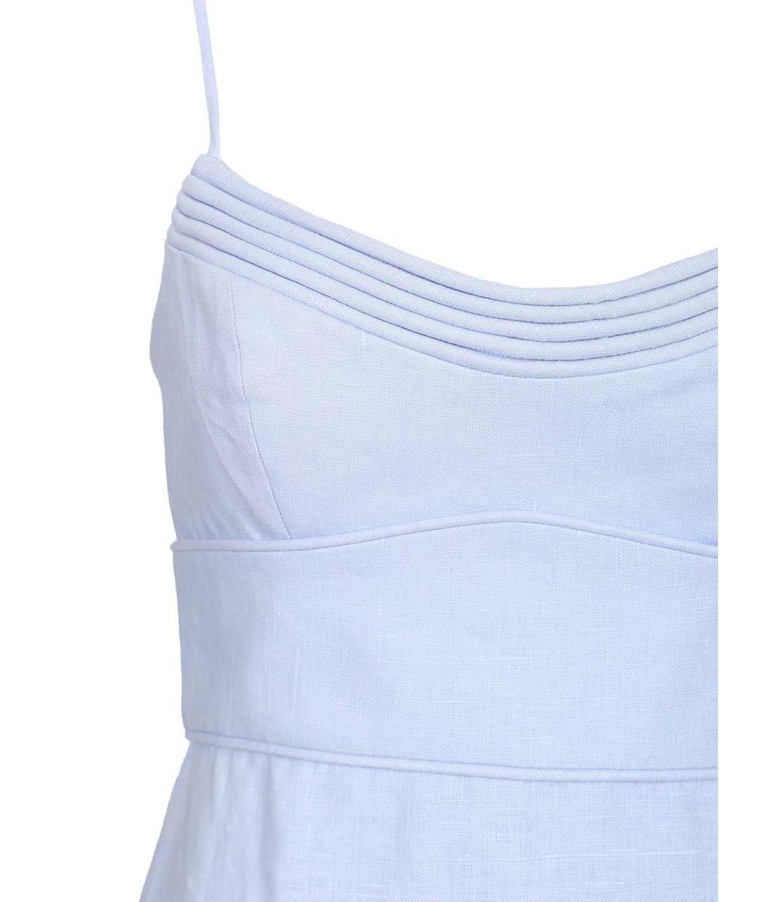 ZIMMERMANN Голубое льняное платье, фото 4