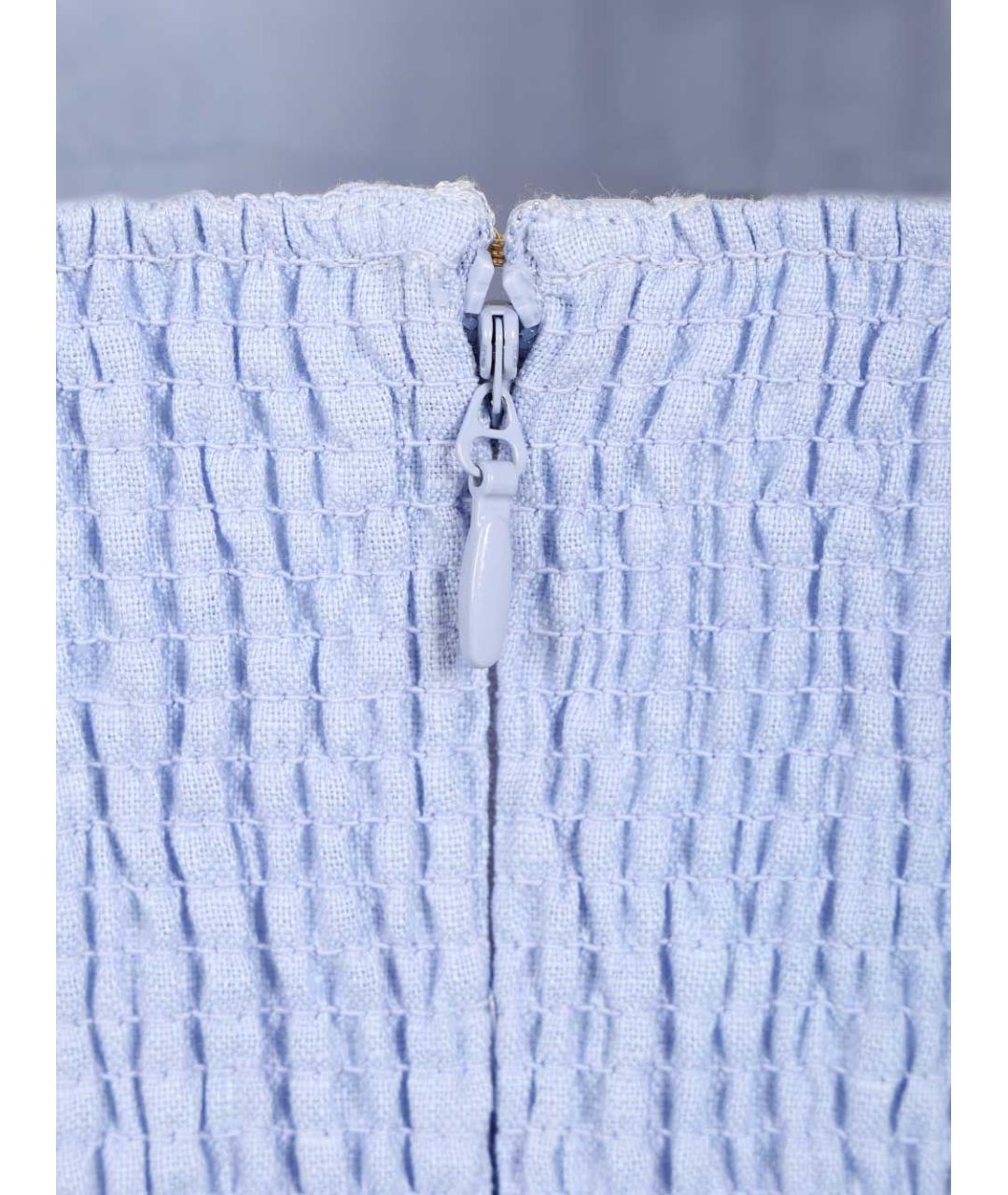 ZIMMERMANN Голубое льняное платье, фото 5