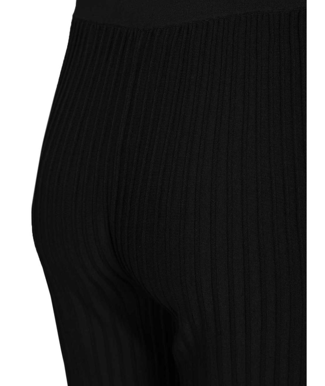 MAX MARA Черные вискозные прямые брюки, фото 5