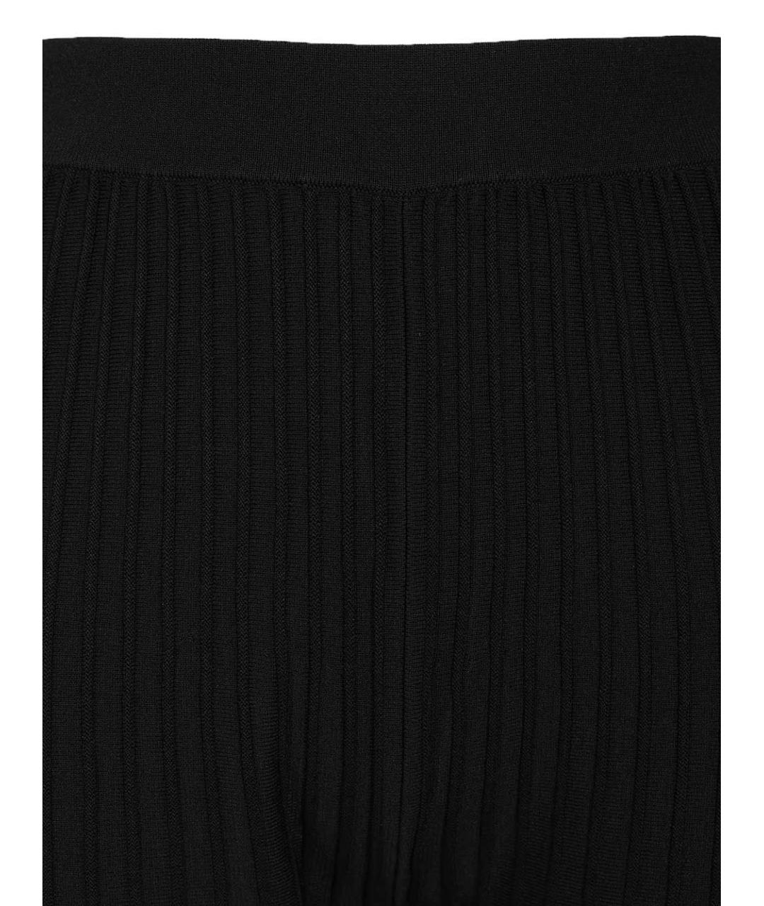 MAX MARA Черные вискозные прямые брюки, фото 4