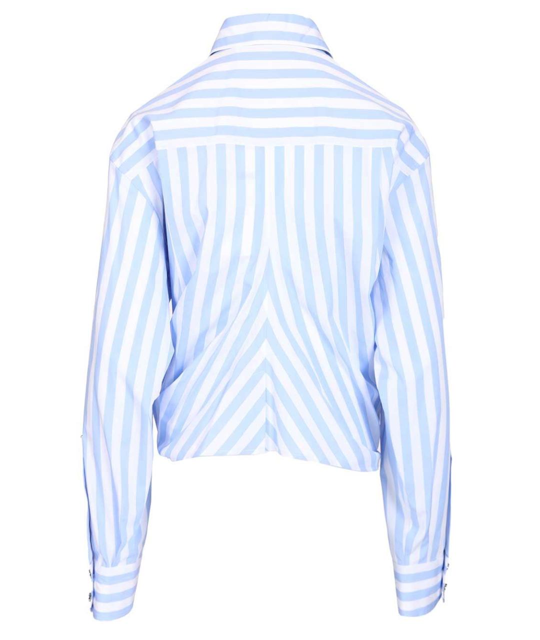 SPORTMAX Голубая хлопковая рубашка, фото 2