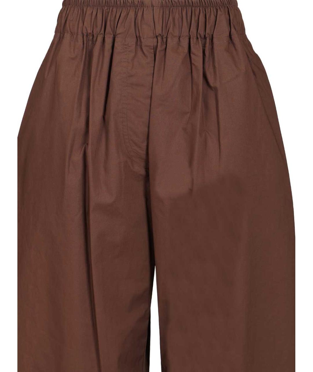 THELATEST Коричневые хлопковые прямые брюки, фото 4