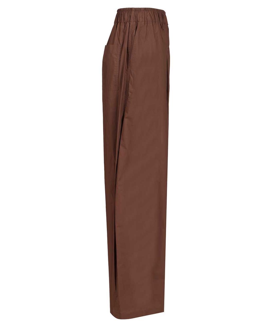 THELATEST Коричневые хлопковые прямые брюки, фото 3