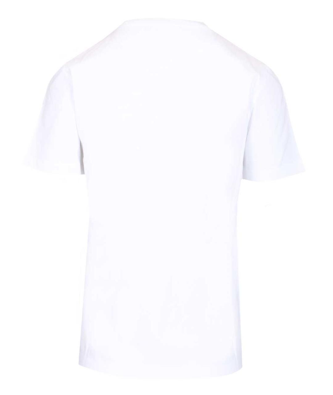 MAISON KITSUNE Белая хлопковая футболка, фото 2