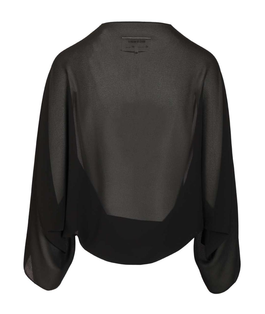 MM6 MAISON MARGIELA Черная полиэстеровая блузы, фото 2