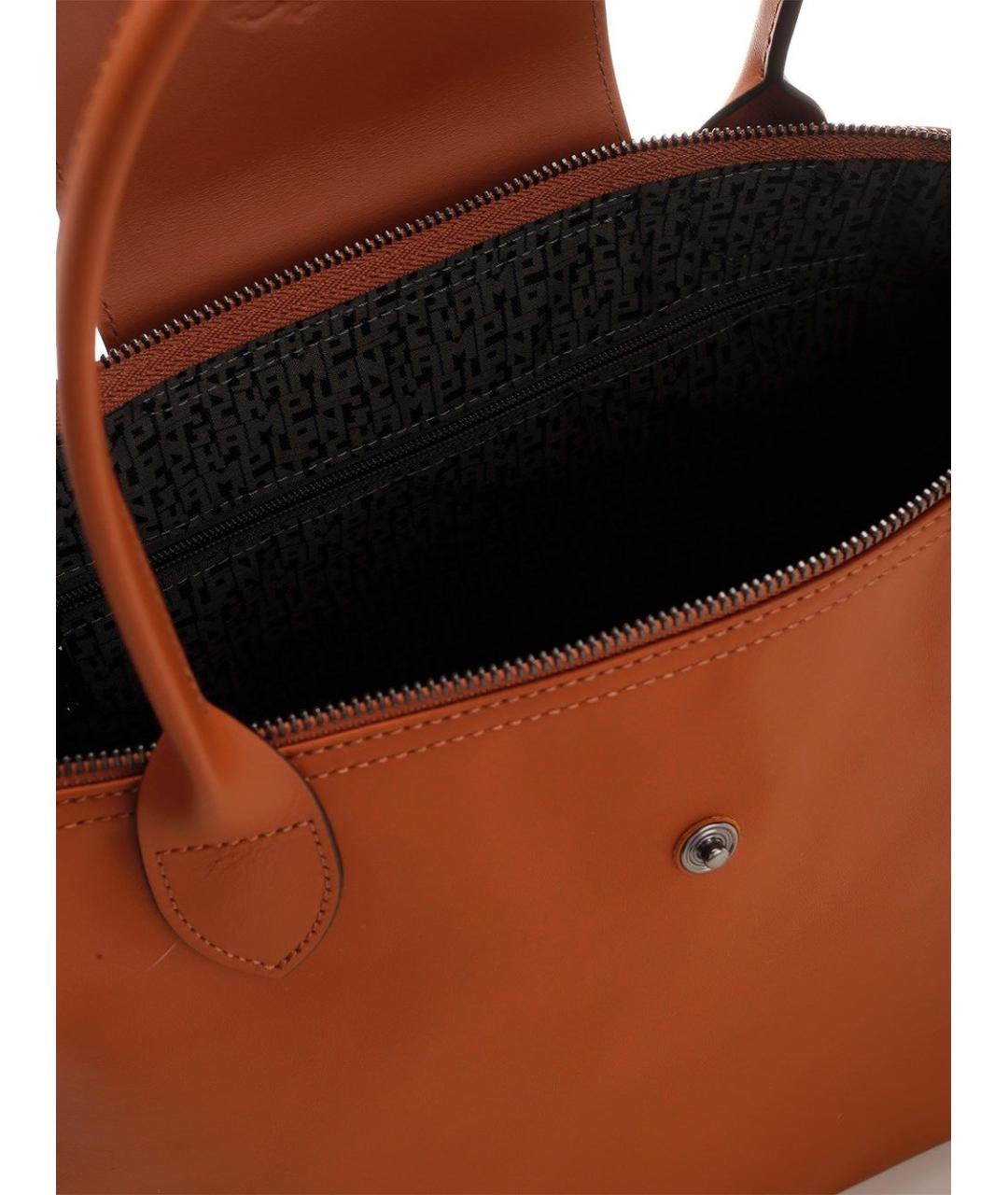 LONGCHAMP Коричневая тканевая сумка тоут, фото 4