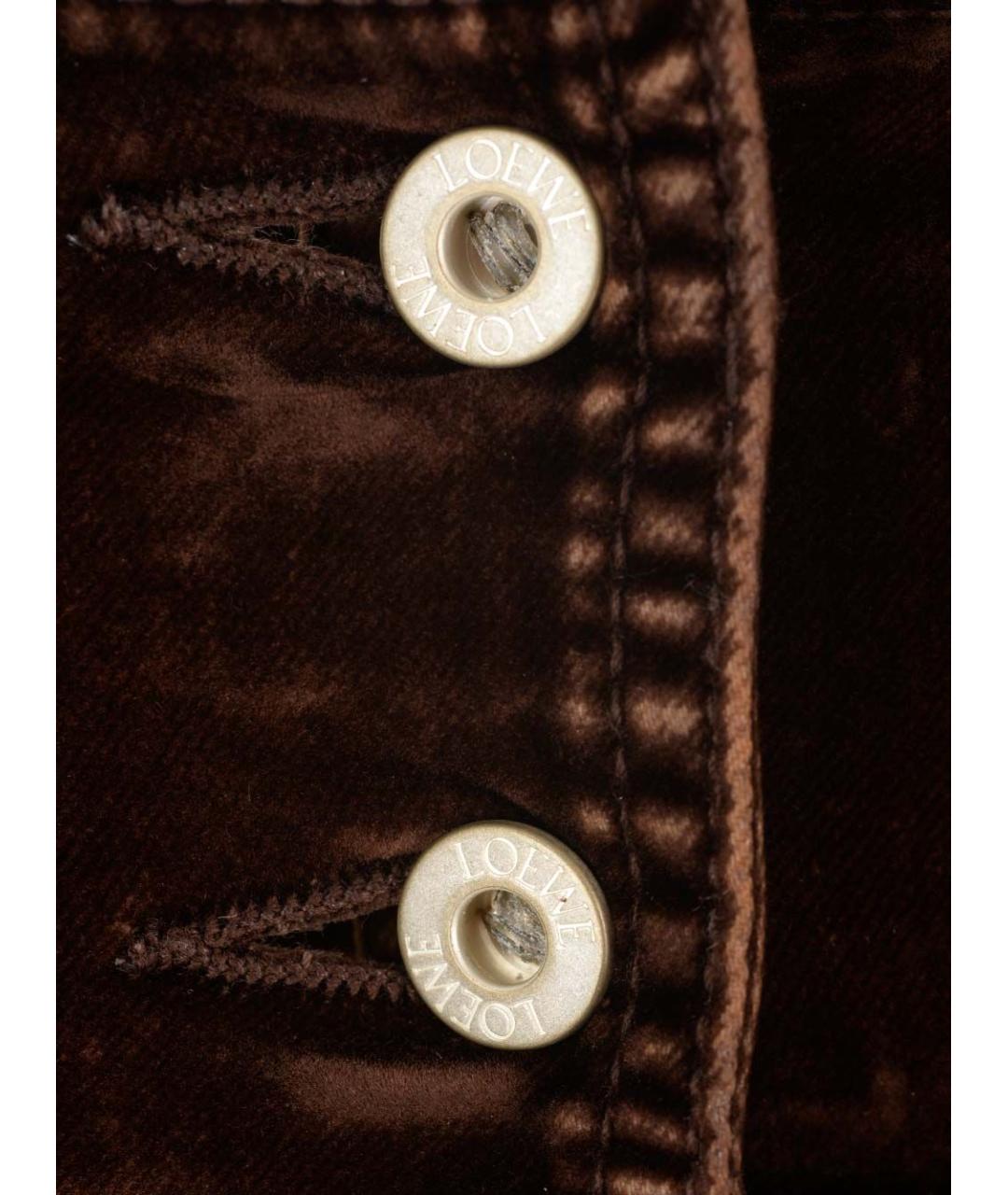 LOEWE Коричневая хлопковая блузы, фото 4