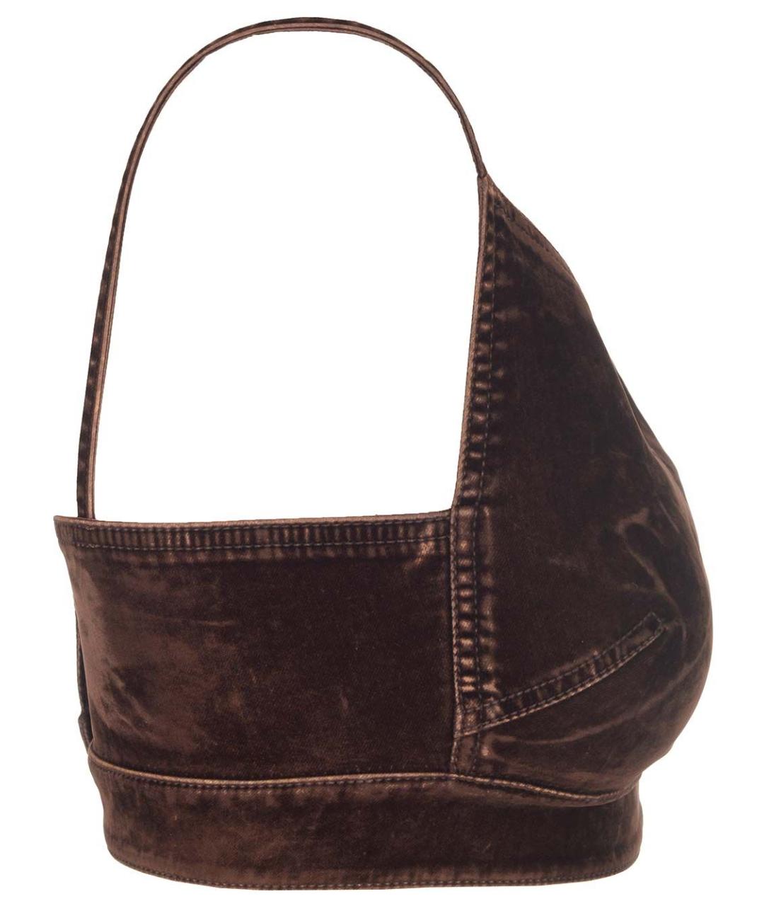 LOEWE Коричневая хлопковая блузы, фото 5