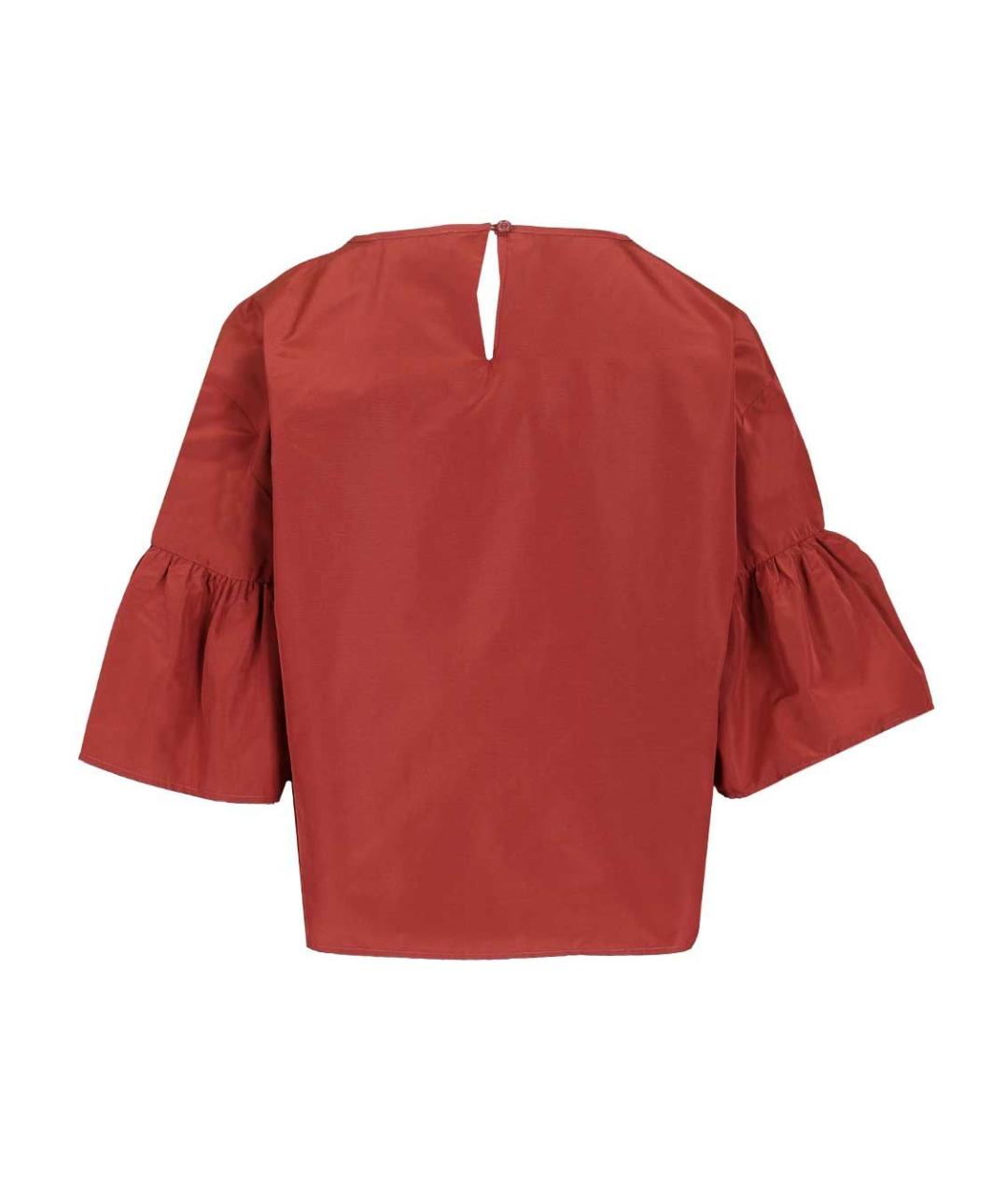 WEEKEND MAX MARA Красная хлопковая блузы, фото 2