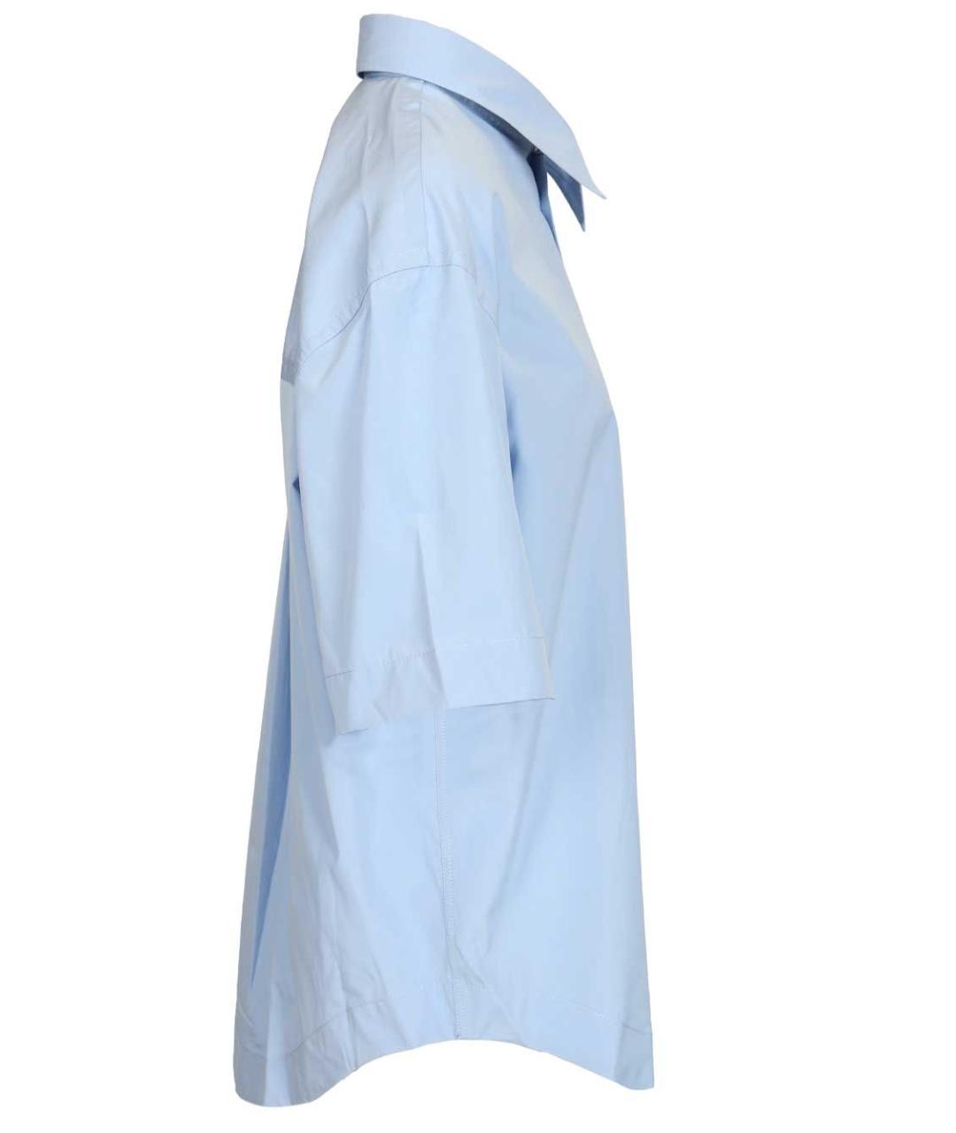 Ami Paris Голубая хлопковая классическая рубашка, фото 3