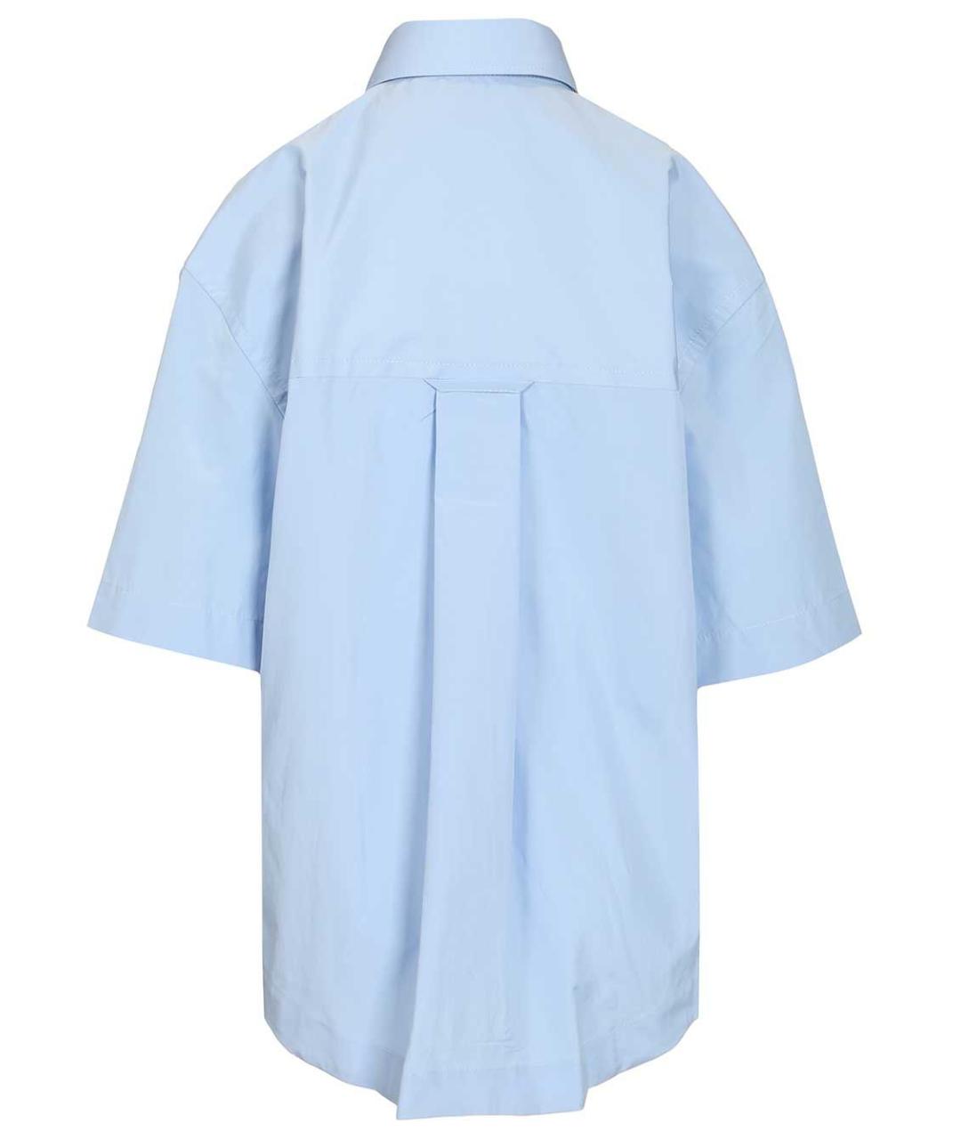 Ami Paris Голубая хлопковая классическая рубашка, фото 2