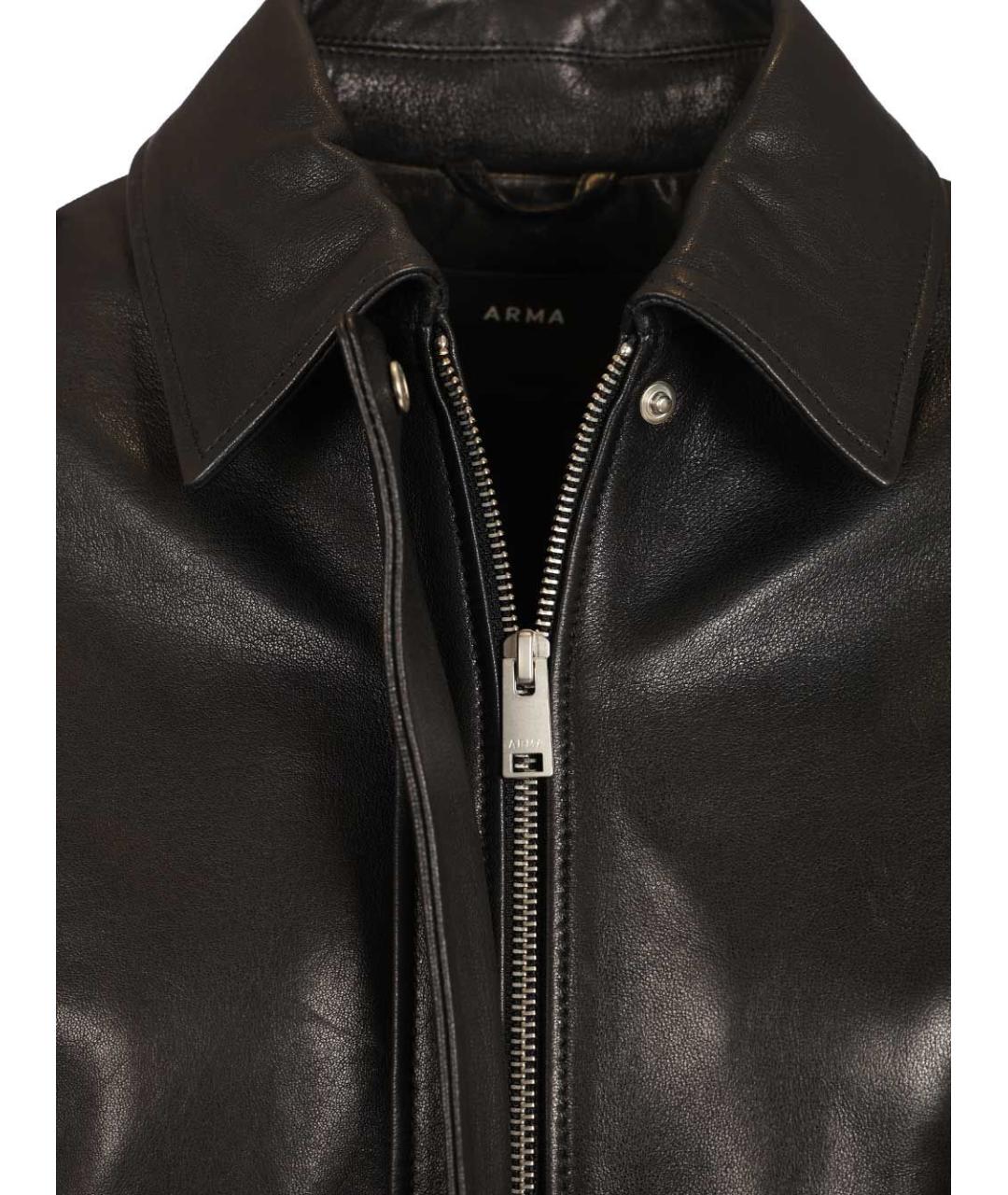 ARMA Черная кожаная куртка, фото 5