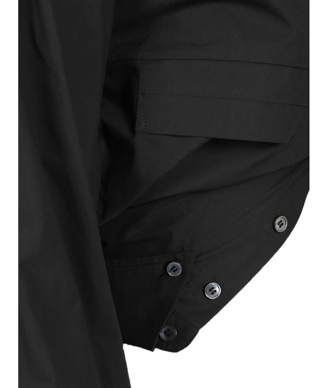 MM6 MAISON MARGIELA Черная хлопковая рубашка, фото 5