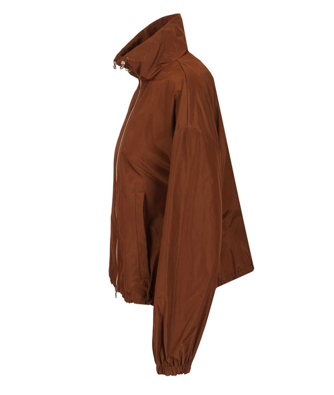 HERNO Коричневая полиэстеровая куртка, фото 3