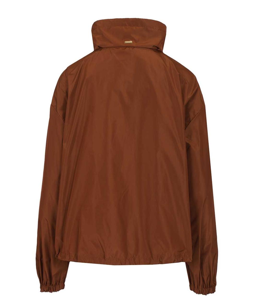 HERNO Коричневая полиэстеровая куртка, фото 2