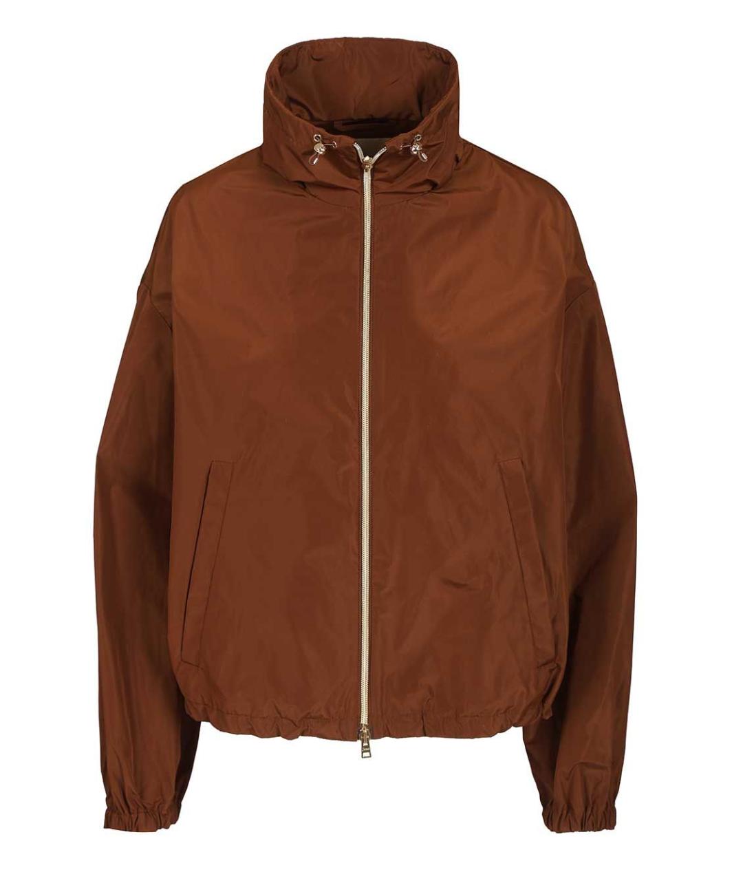 HERNO Коричневая полиэстеровая куртка, фото 1